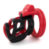 Generique Cage de chasteté Cock Cuff 7.5 x 3 cm Rouge-Noir